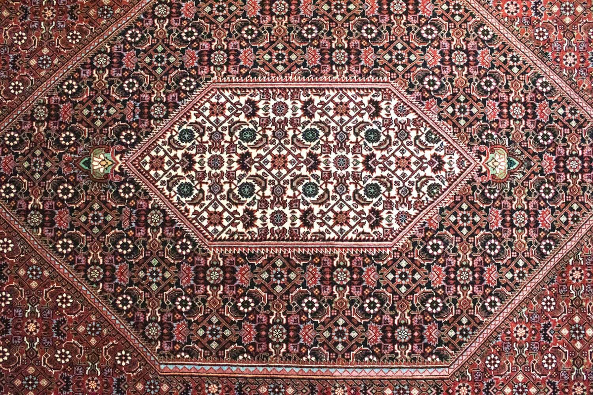 Perzisch tapijt - Bijar - 303 x 204 cm - rood