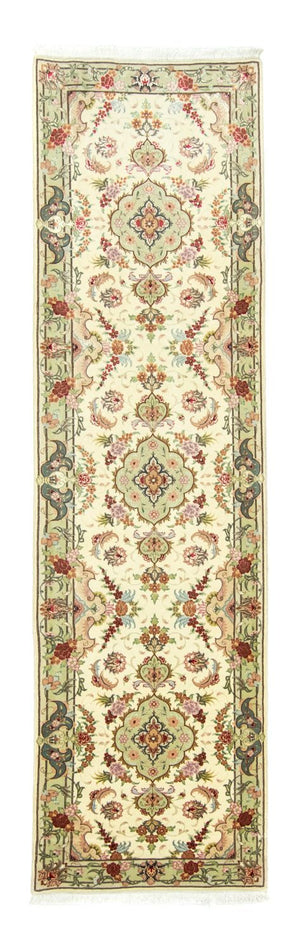 Loper Perzisch tapijt - Tabriz - 303 x 83 cm - beige