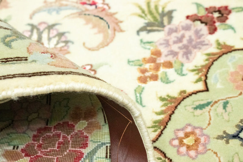 Loper Perzisch tapijt - Tabriz - 303 x 83 cm - beige