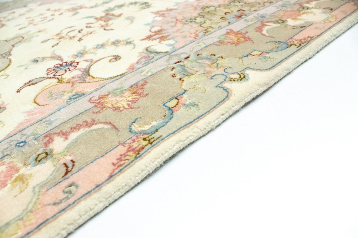Loper Perzisch tapijt - Tabriz - 337 x 90 cm - beige