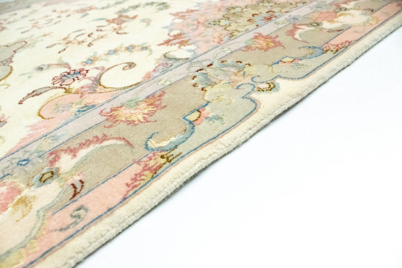 Loper Perzisch tapijt - Tabriz - 337 x 90 cm - beige