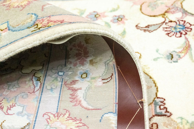 Loper Perzisch tapijt - Tabriz - 337 x 90 cm - beige