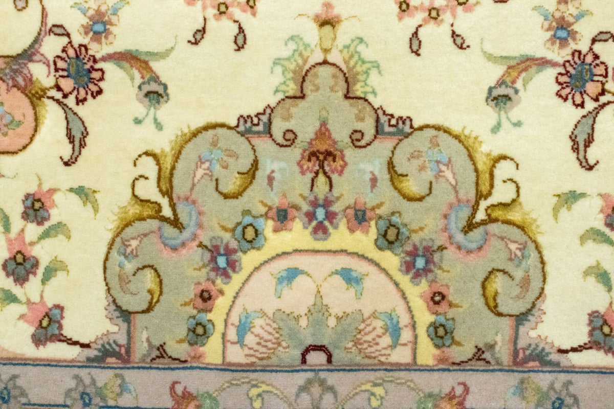 Loper Perzisch tapijt - Tabriz - 339 x 91 cm - beige