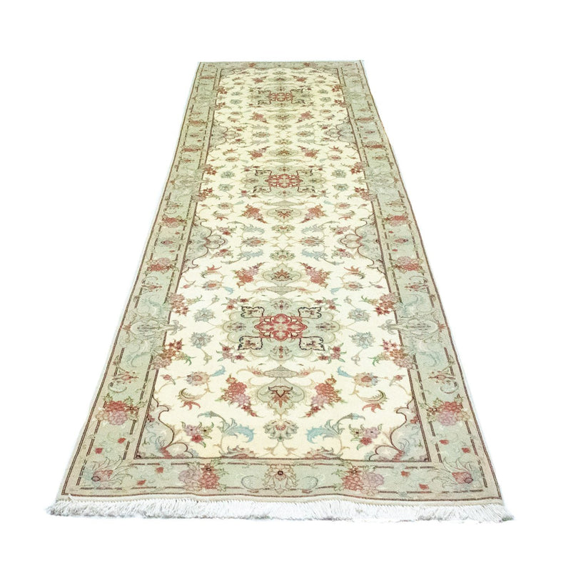 Loper Perzisch tapijt - Tabriz - Royal - 338 x 89 cm - beige