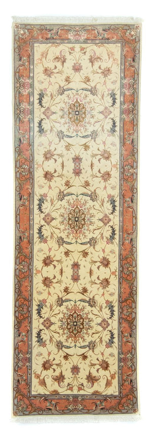 Loper Perzisch tapijt - Tabriz - 294 x 83 cm - beige