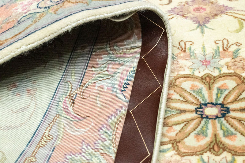 Loper Perzisch tapijt - Tabriz - 294 x 83 cm - beige