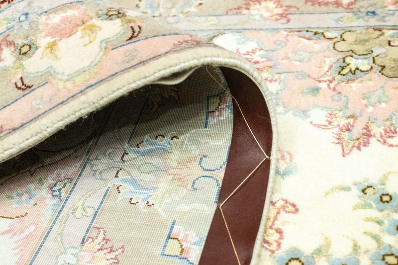 Loper Perzisch tapijt - Tabriz - 337 x 90 cm - beige