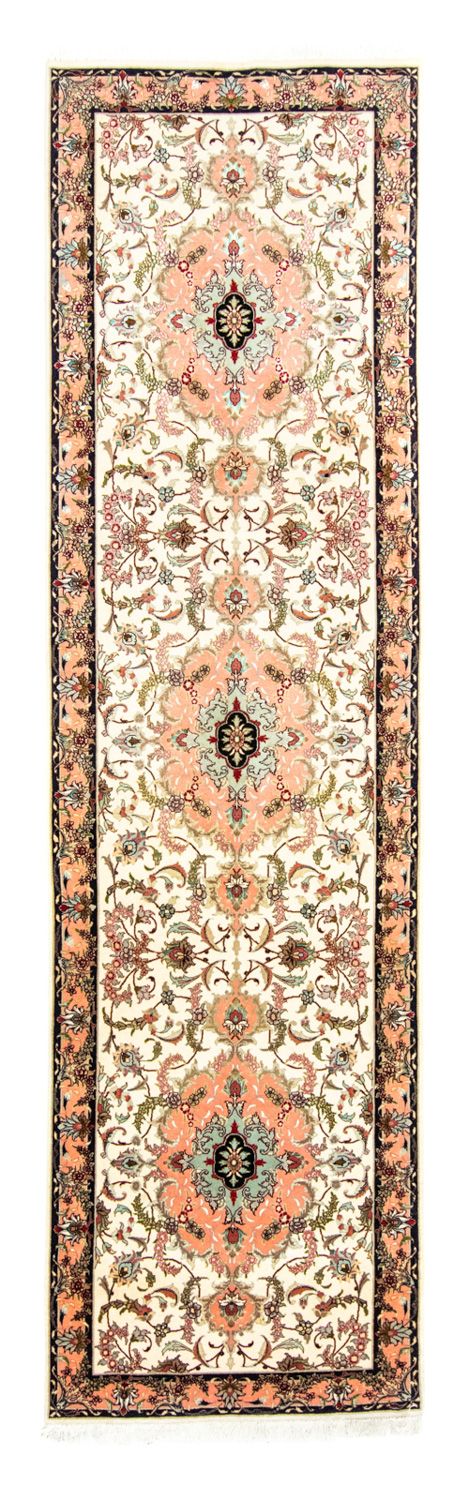 Loper Perzisch tapijt - Tabriz - 322 x 87 cm - beige