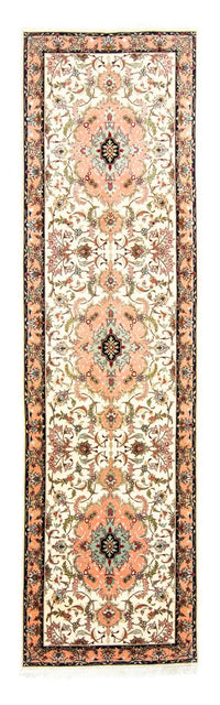 Loper Perzisch tapijt - Tabriz - 322 x 87 cm - beige