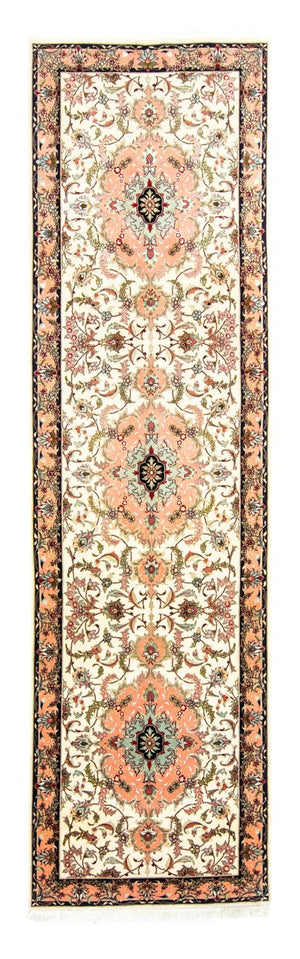Loper Perzisch tapijt - Tabriz - 322 x 87 cm - beige