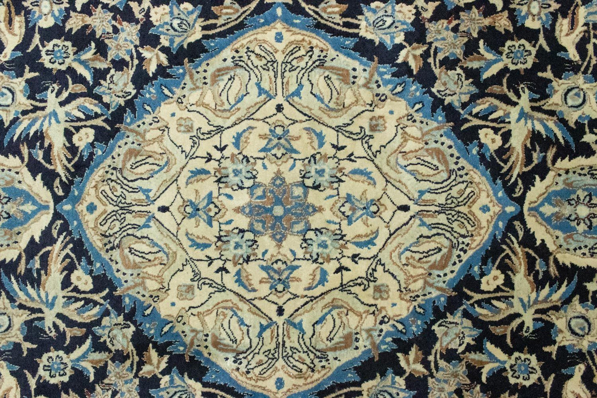Perzisch tapijt - Nain - 208 x 125 cm - donkerblauw