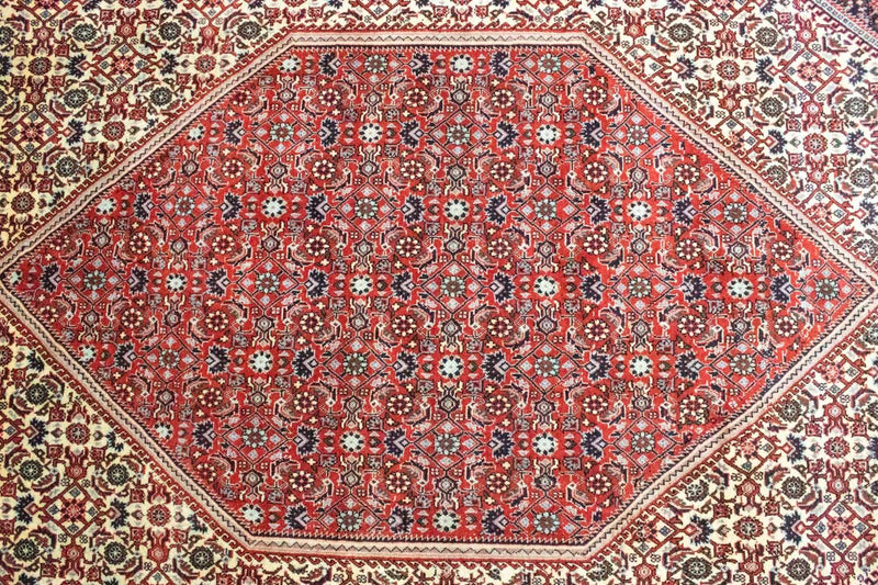Perzisch tapijt - Bijar - 302 x 203 cm - rood