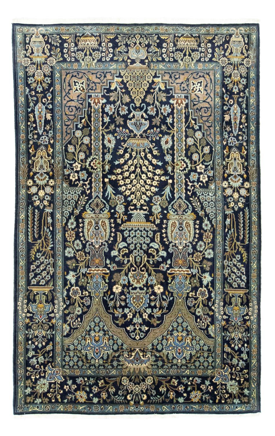 Perzisch tapijt - Tabriz - 222 x 140 cm - blauw