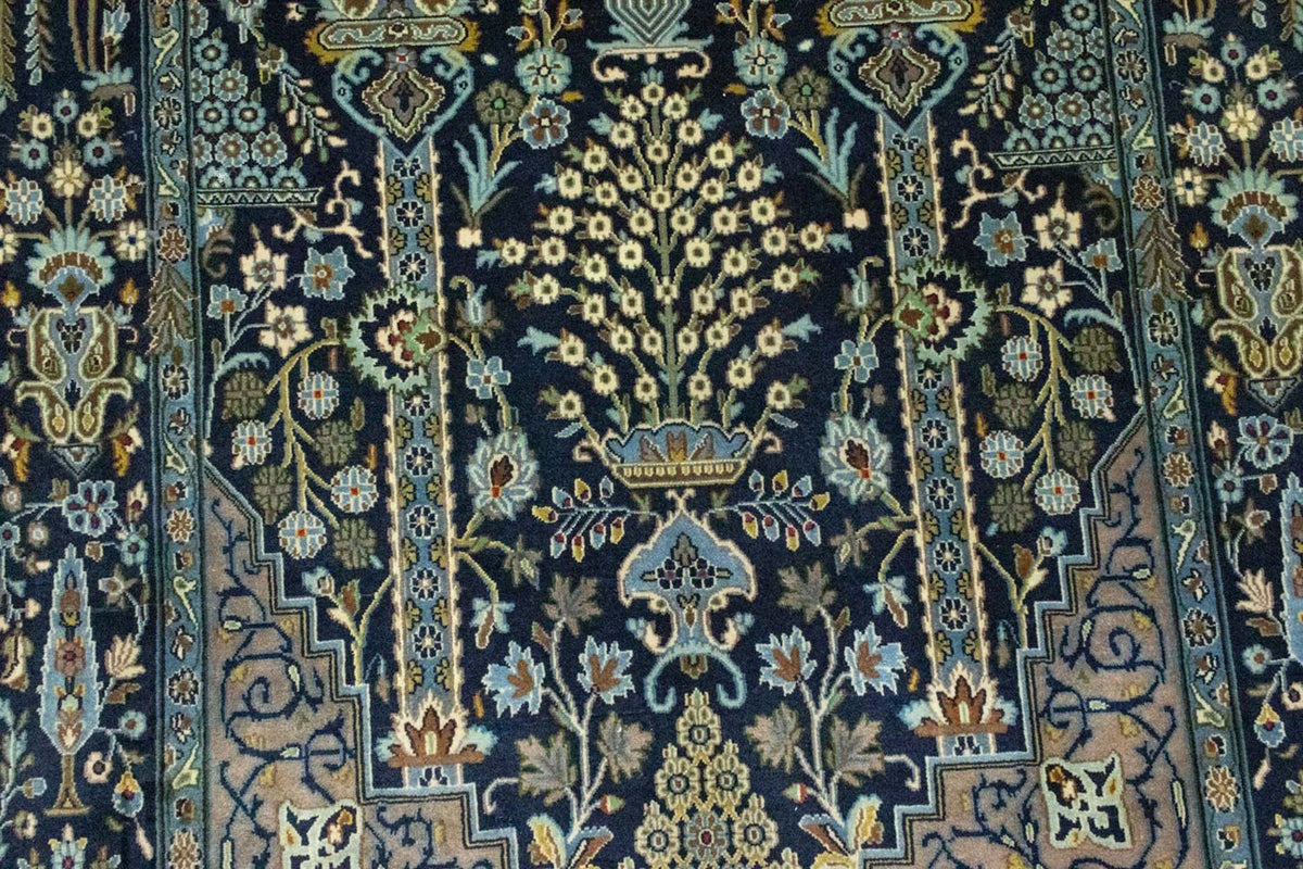 Perzisch tapijt - Tabriz - 222 x 140 cm - blauw