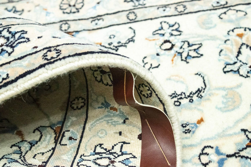 Loper Perzisch tapijt - Nain - Koninklijk - 295 x 81 cm - natuurlijk wit