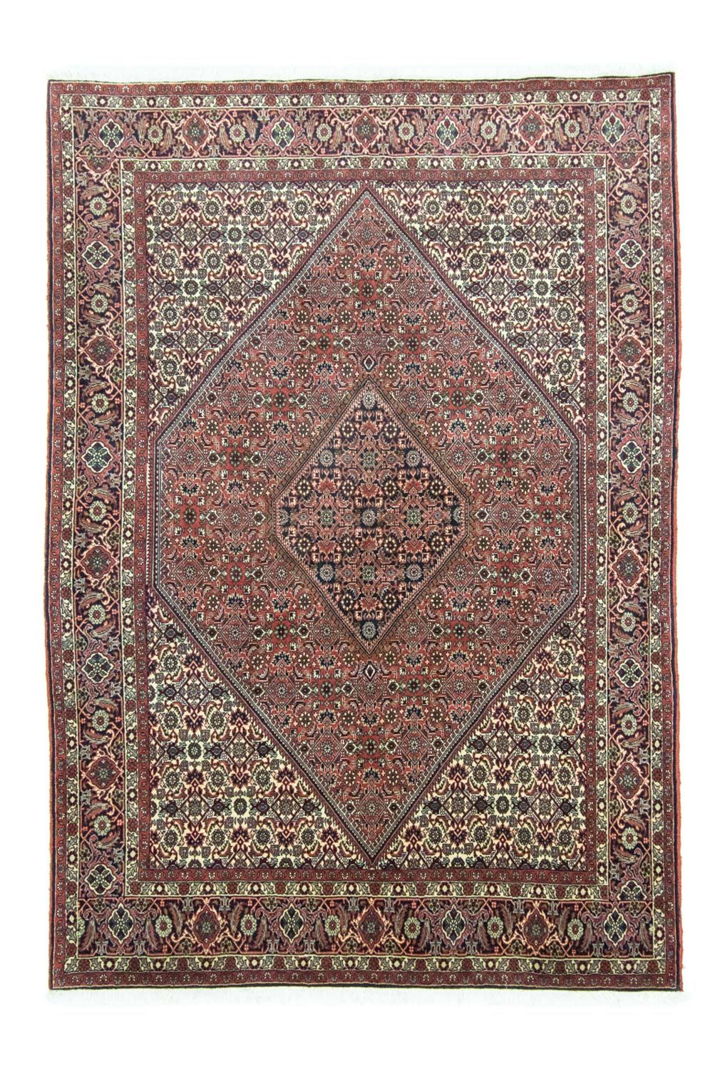 Perzisch tapijt - Bijar - 252 x 175 cm - blauw