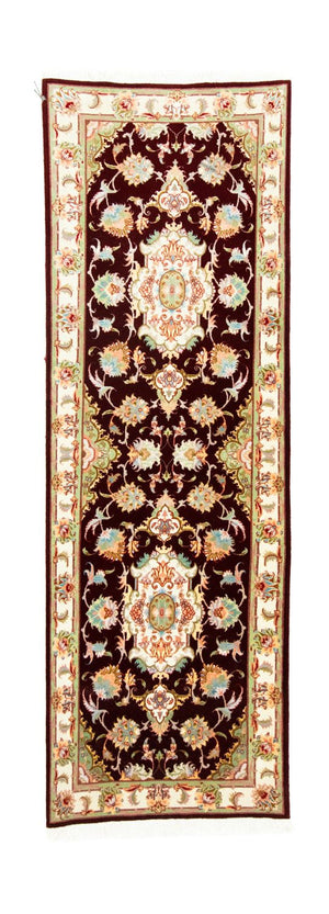 Loper Perzisch tapijt - Tabriz - Royal - 227 x 76 cm - donkerrood