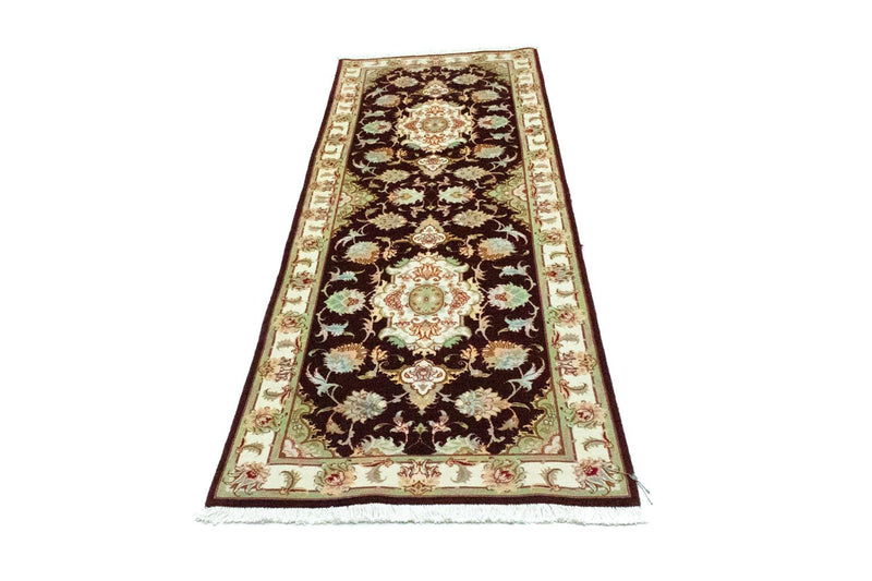 Loper Perzisch tapijt - Tabriz - Royal - 227 x 76 cm - donkerrood