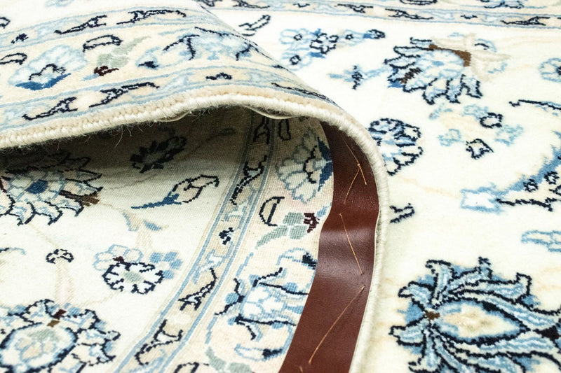 Loper Perzisch tapijt - Nain - Koninklijk - 306 x 88 cm - natuurlijk wit