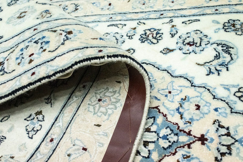 Loper Perzisch tapijt - Nain - Koninklijk - 285 x 87 cm - natuurlijk wit