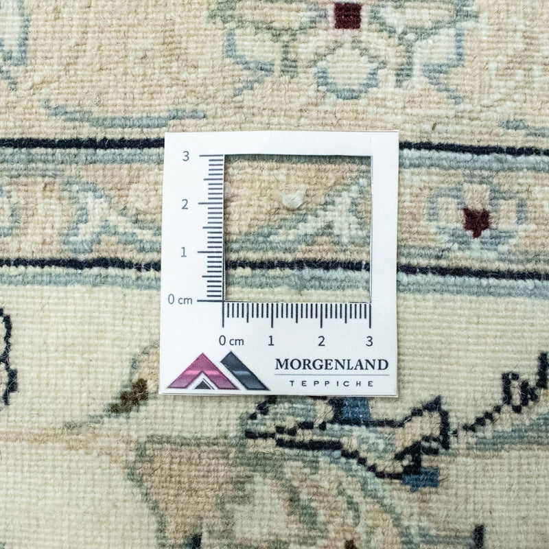 Loper Perzisch tapijt - Nain - Koninklijk - 285 x 87 cm - natuurlijk wit