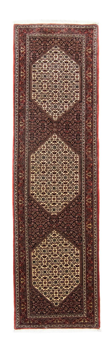 Loper Perzisch tapijt - Bijar - 298 x 83 cm - bruin
