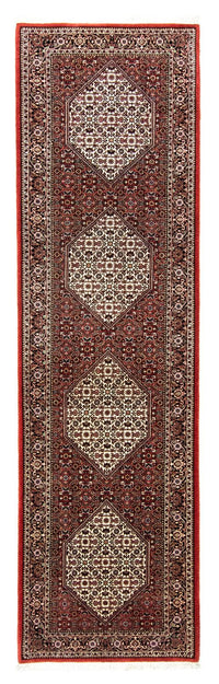Loper Perzisch tapijt - Bijar - 317 x 88 cm - rood