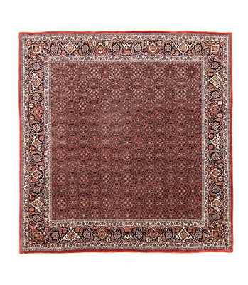 Perzisch tapijt - Bijar vierkant  - 210 x 210 cm - rood
