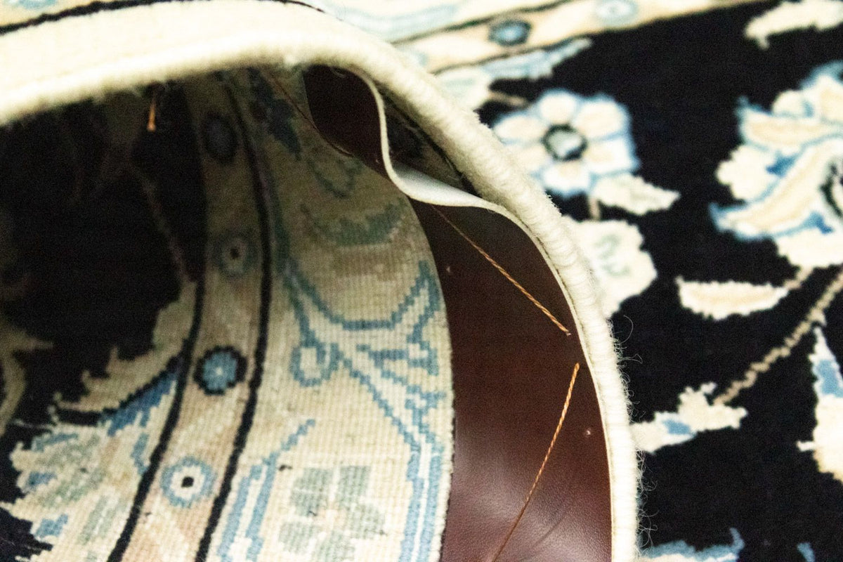 Loper Perzisch tapijt - Nain - 215 x 57 cm - donkerblauw