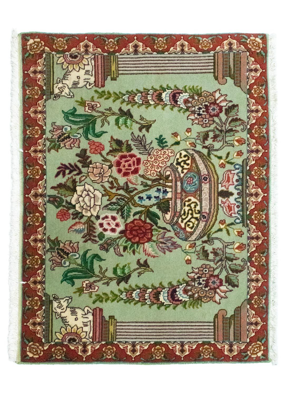 Perzisch tapijt - Tabriz - Royal - 83 x 62 cm - groen