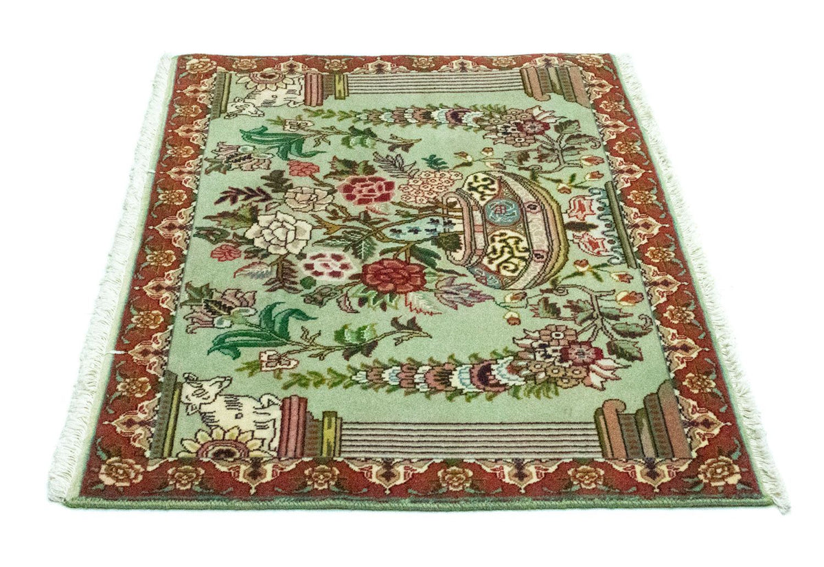 Perzisch tapijt - Tabriz - Royal - 83 x 62 cm - groen
