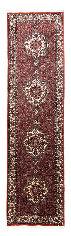 Loper Perzisch tapijt - Bijar - 340 x 88 cm - rood