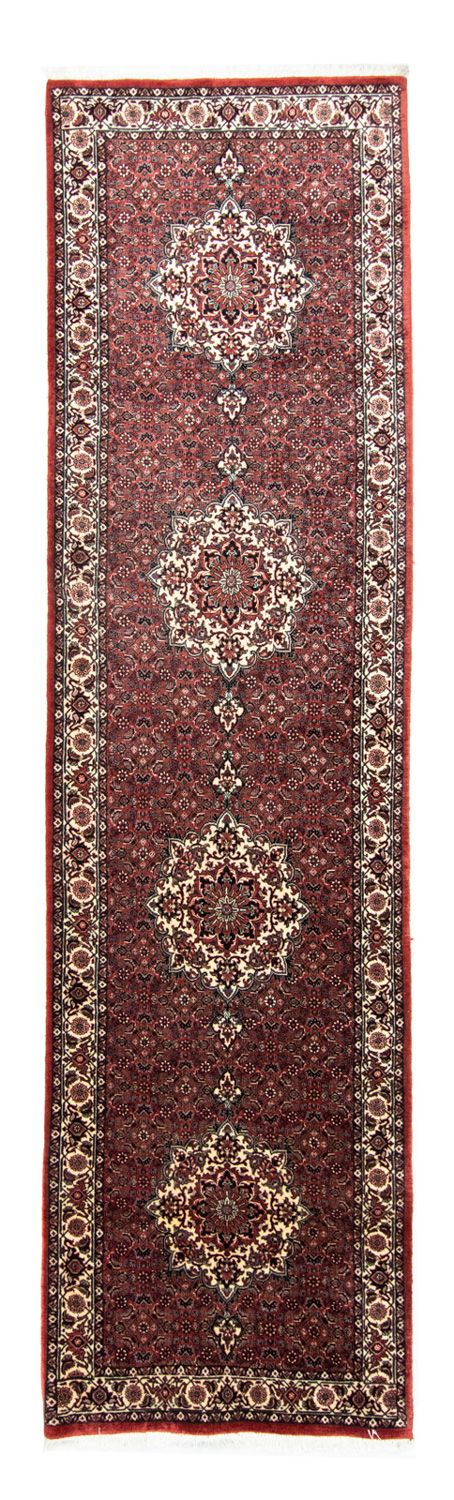 Loper Perzisch tapijt - Bijar - 340 x 88 cm - rood