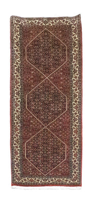 Loper Perzisch tapijt - Bijar - 213 x 78 cm - bruin