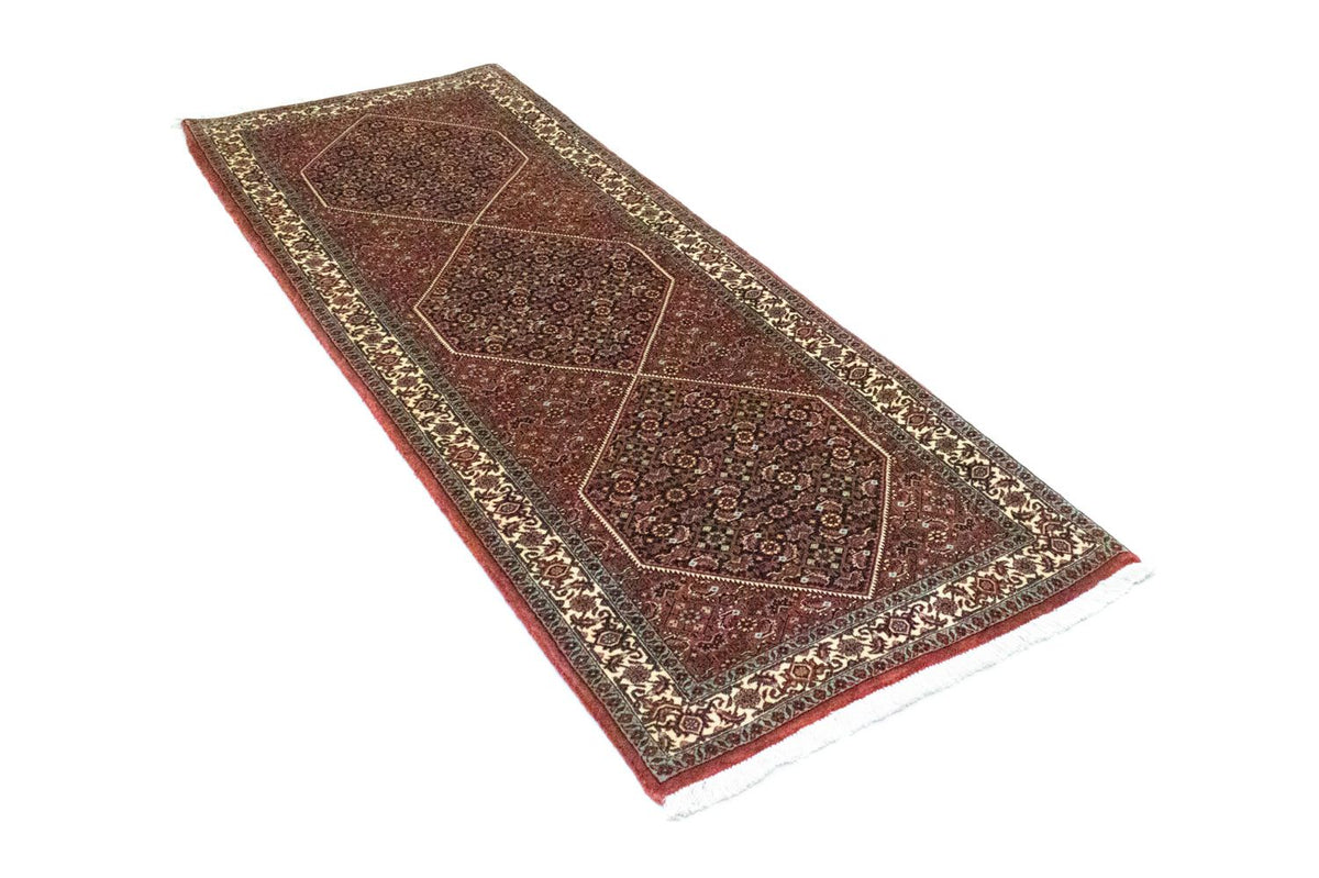 Loper Perzisch tapijt - Bijar - 213 x 78 cm - bruin