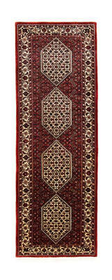Loper Perzisch tapijt - Bijar - 226 x 75 cm - rood