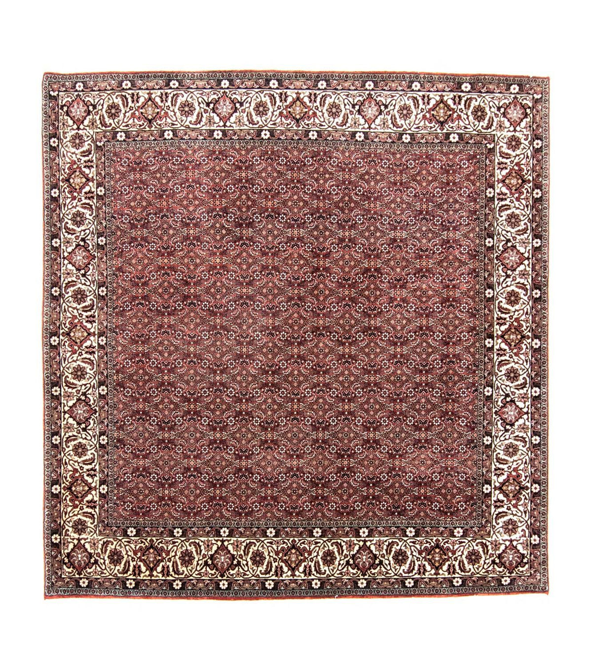 Perzisch tapijt - Bijar vierkant  - 210 x 203 cm - rood
