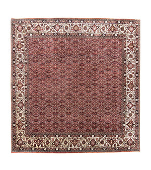 Perzisch tapijt - Bijar vierkant  - 210 x 203 cm - rood