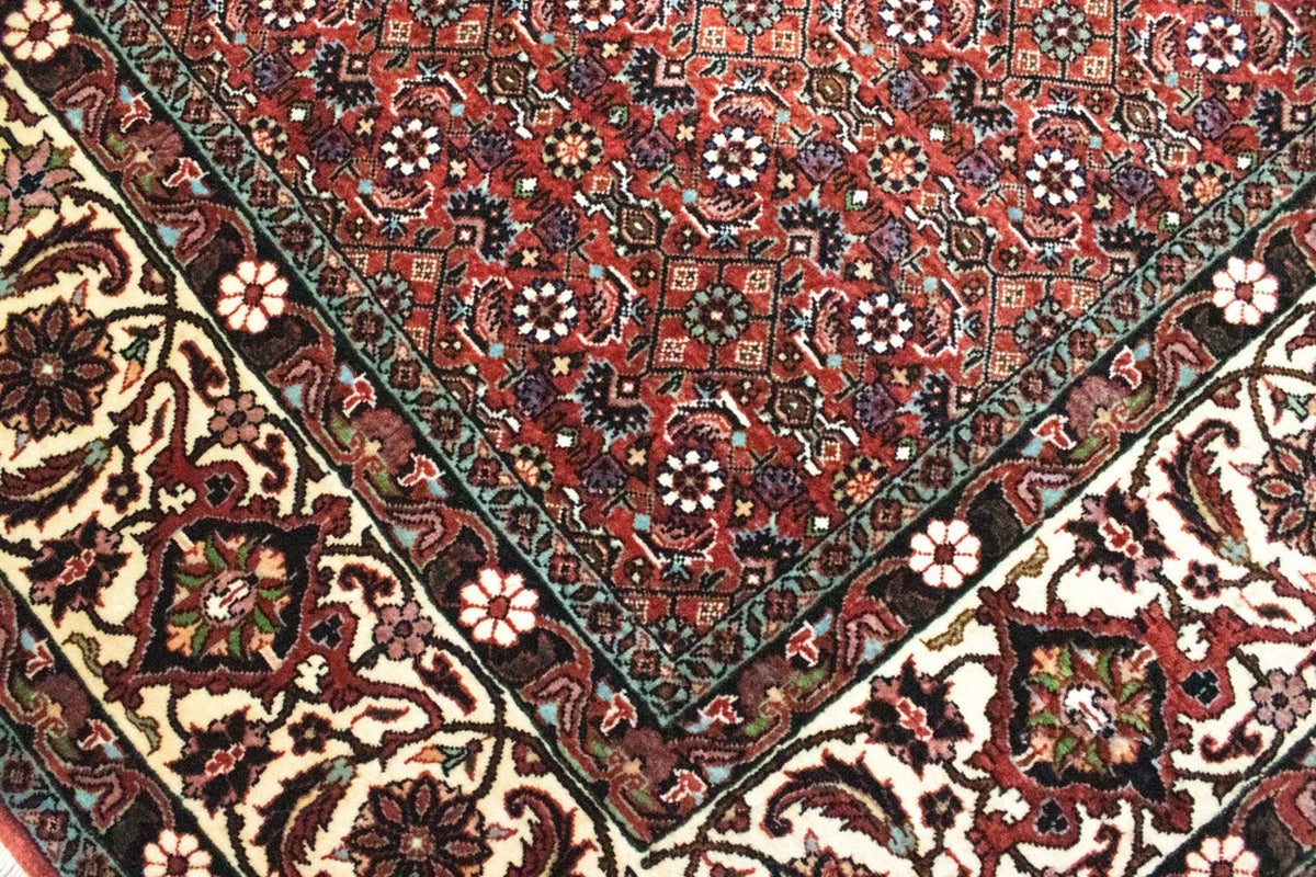 Perzisch tapijt - Bijar vierkant  - 210 x 203 cm - rood