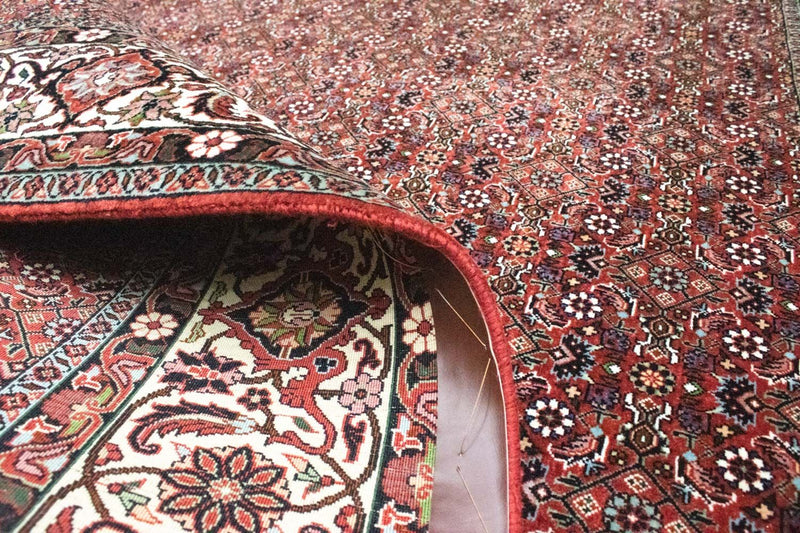 Perzisch tapijt - Bijar vierkant  - 210 x 203 cm - rood