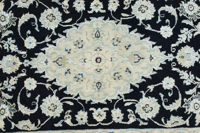 Loper Perzisch tapijt - Nain - 203 x 70 cm - donkerblauw