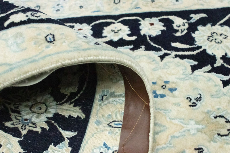 Loper Perzisch tapijt - Nain - 203 x 70 cm - donkerblauw