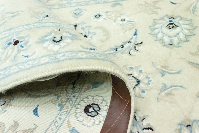 Loper Perzisch tapijt - Nain - 207 x 68 cm - natuurlijk wit