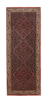 Loper Perzisch tapijt - Bijar - 216 x 85 cm - donkerrood