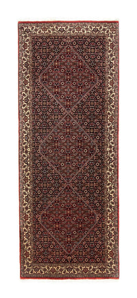 Loper Perzisch tapijt - Bijar - 216 x 85 cm - donkerrood