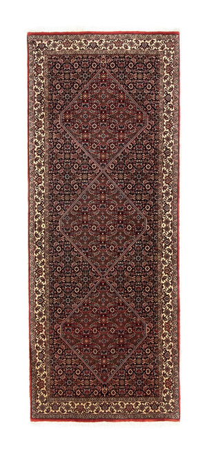 Loper Perzisch tapijt - Bijar - 216 x 85 cm - donkerrood