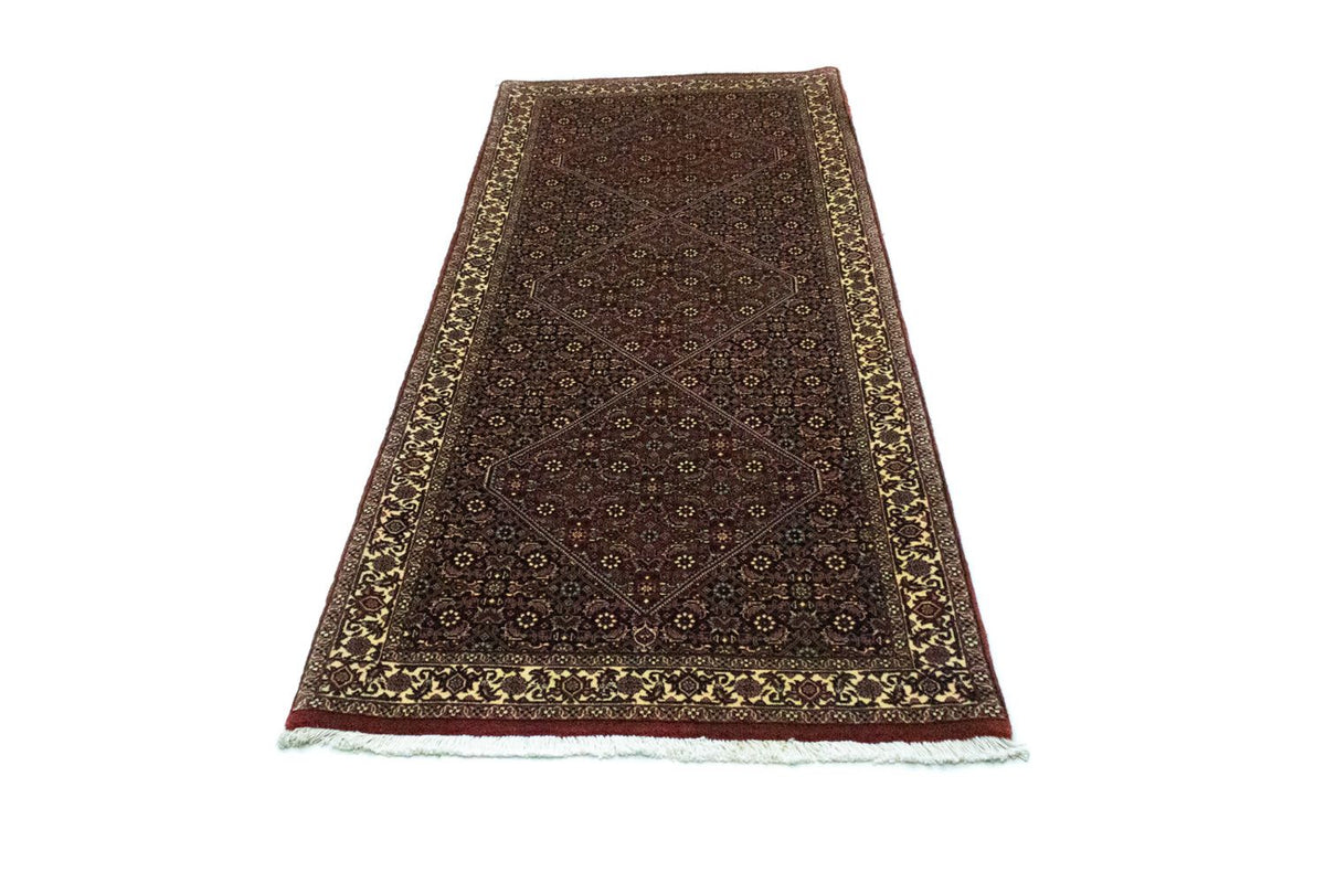 Loper Perzisch tapijt - Bijar - 216 x 85 cm - donkerrood