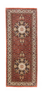 Loper Perzisch tapijt - Bijar - 216 x 85 cm - rood