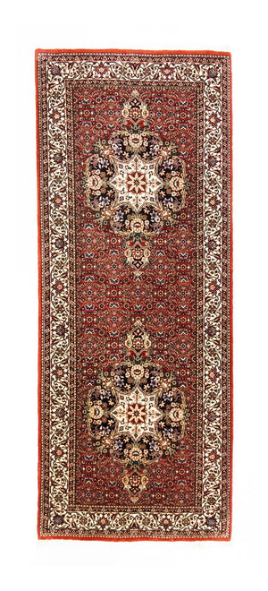 Loper Perzisch tapijt - Bijar - 216 x 85 cm - rood