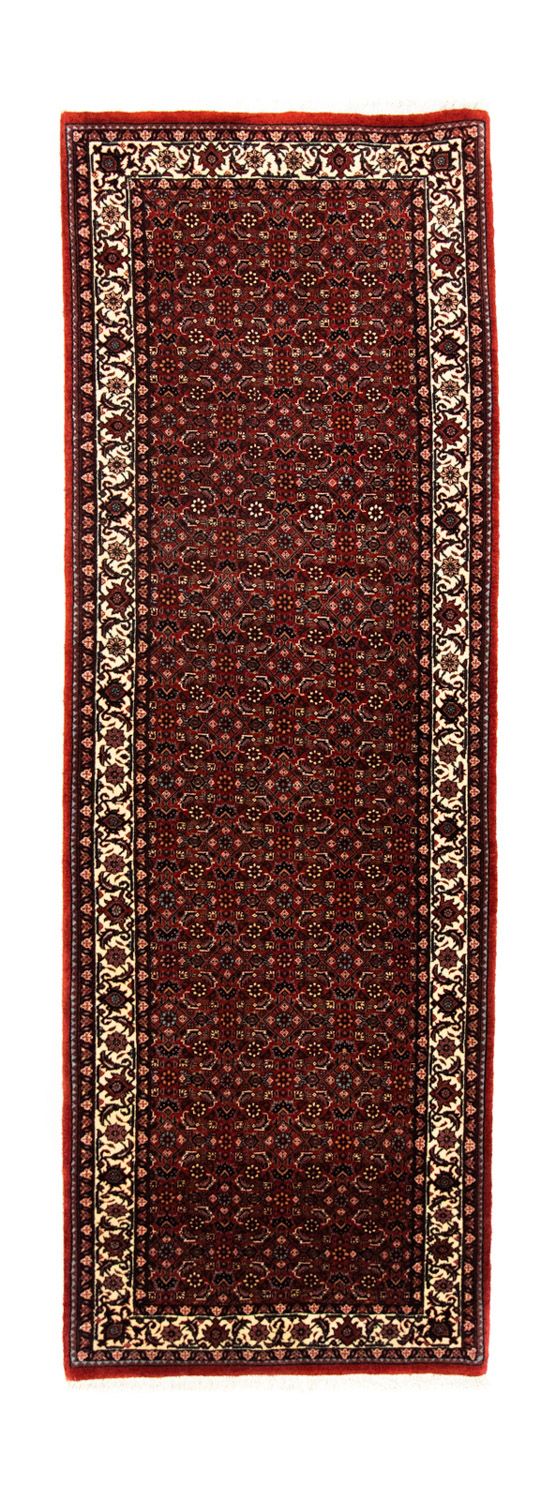 Loper Perzisch tapijt - Bijar - 230 x 78 cm - wijnrood